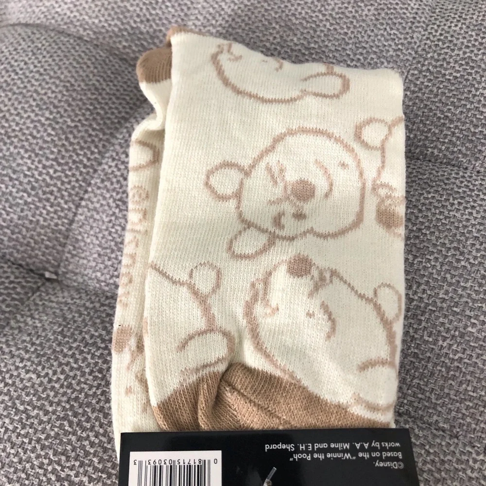 Disney Winnie the Pooh: face print crew socks